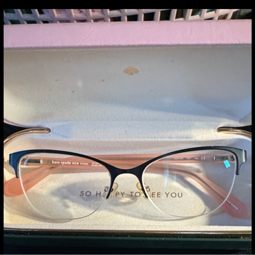 Kate Spade eye glasses,pink/black 
Adalina N6T